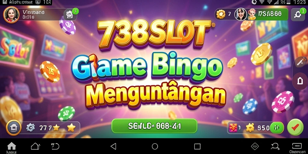 Tampilan menarik dari gameplay Bingo 738SLOT yang seru.