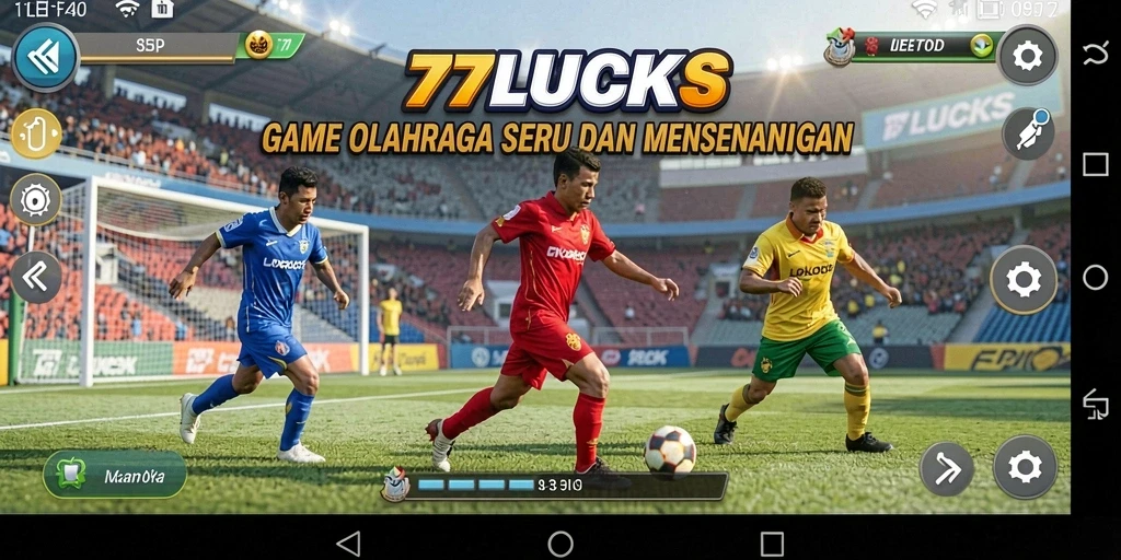 Tampilan permainan seru di 77LUCKS dengan aksi olahraga yang menarik.