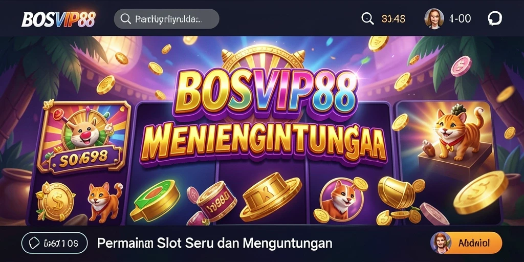 Tampilan menarik dari gameplay slot di BOSVIP88.