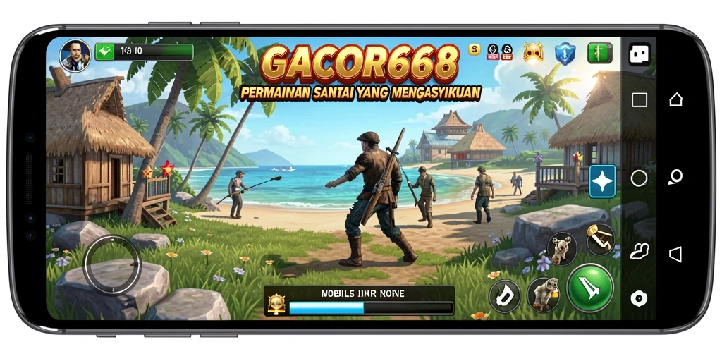 Tampilan screenshot utama GACOR668 menampilkan gameplay yang ceria dan interaktif.