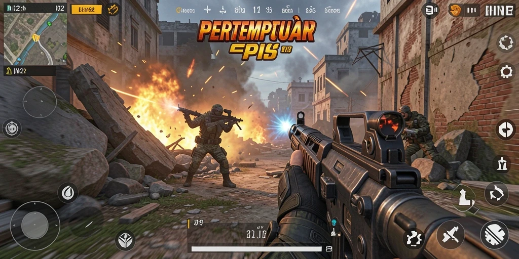 Tampilan menarik dari gameplay pertempuran di IN22.