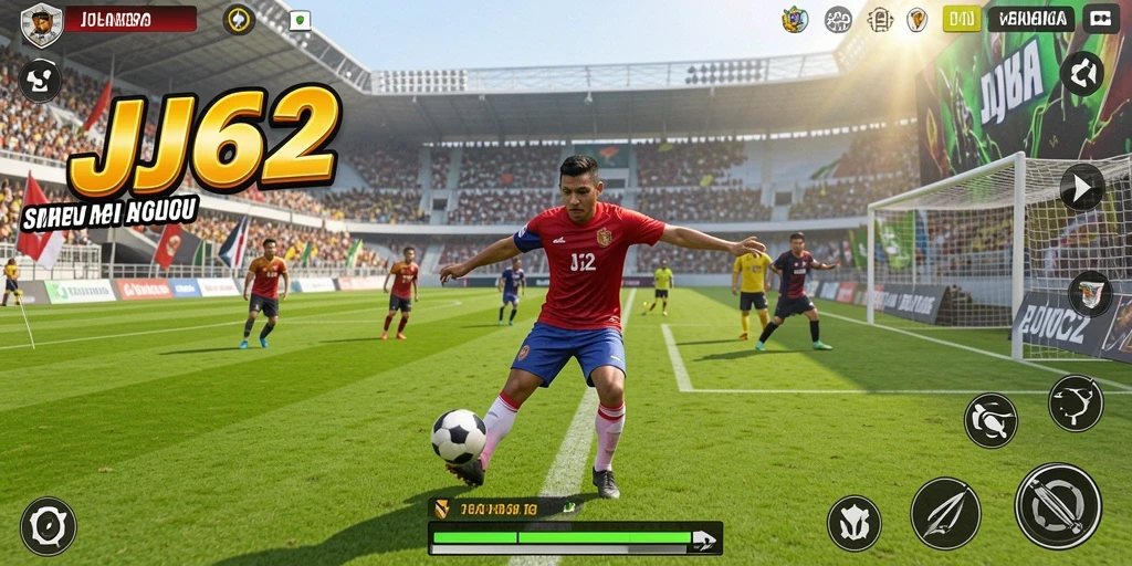 Tampilan gameplay menarik dengan aksi olahraga yang seru.