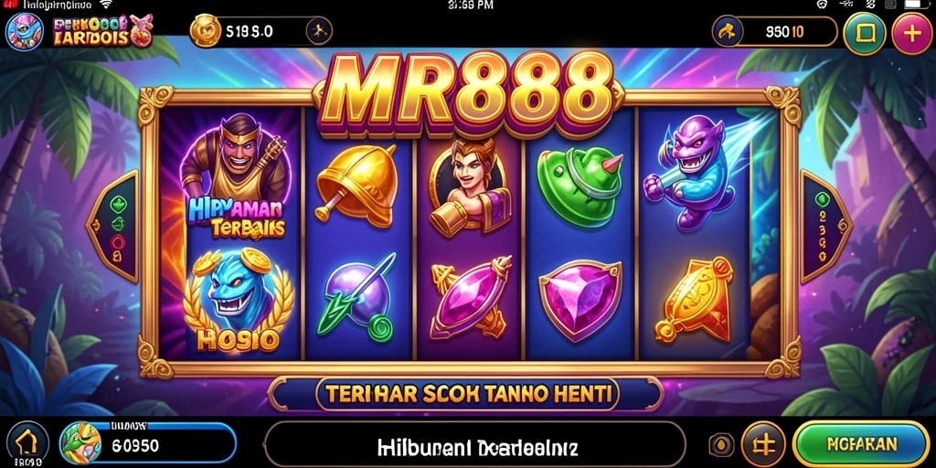 Tampilan gameplay Slot yang menarik dan mengasyikkan di MR888.