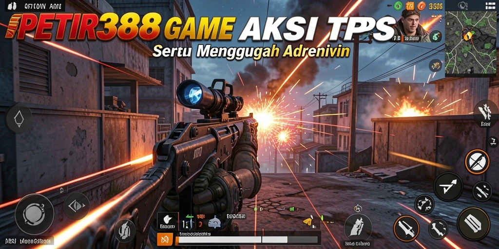 Gameplay seru PETIR388 dengan pertempuran TPS yang mendebarkan.