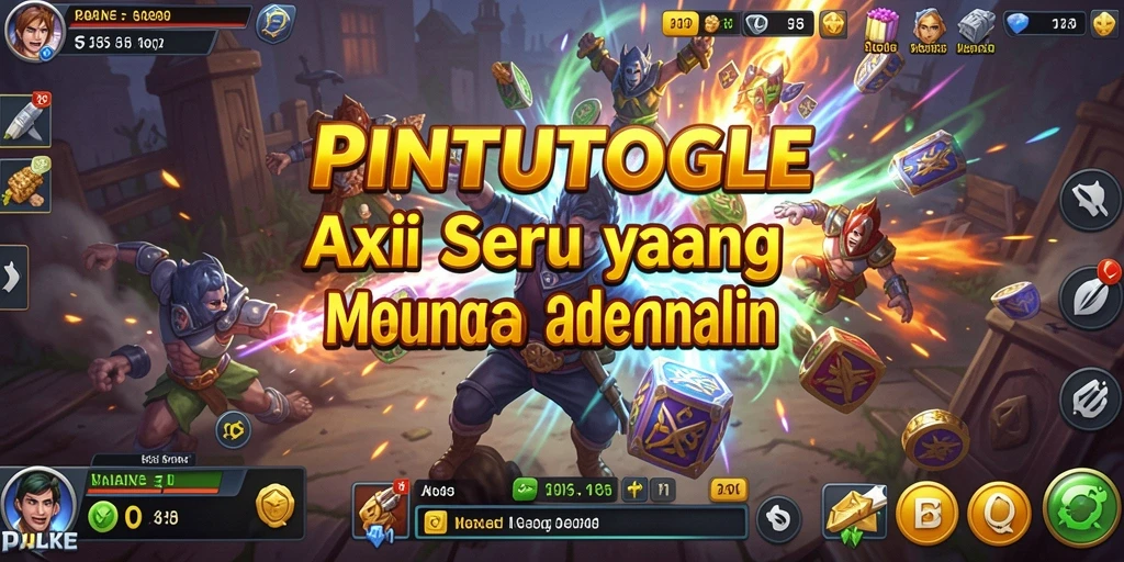 Tangkapan layar menampilkan aksi intens dalam permainan PINTUTOGEL.