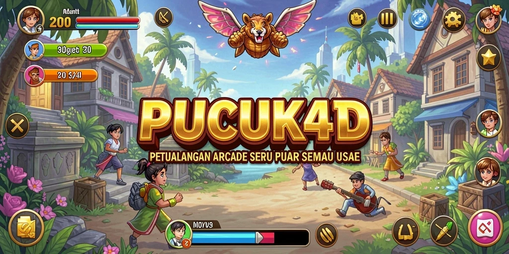 Tangkapan layar gameplay PUCUK4D yang penuh warna dan menantang.