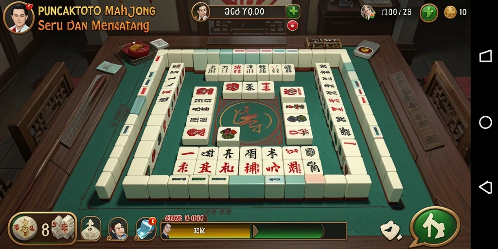 Gameplay seru PUNCAKTOTO di tengah tantangan Mahjong yang menarik.