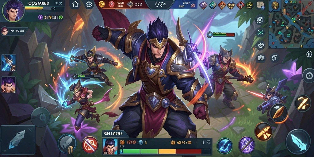 Screenshot gameplay menampilkan pertarungan seru di <strong>QQSTAR88</strong>.