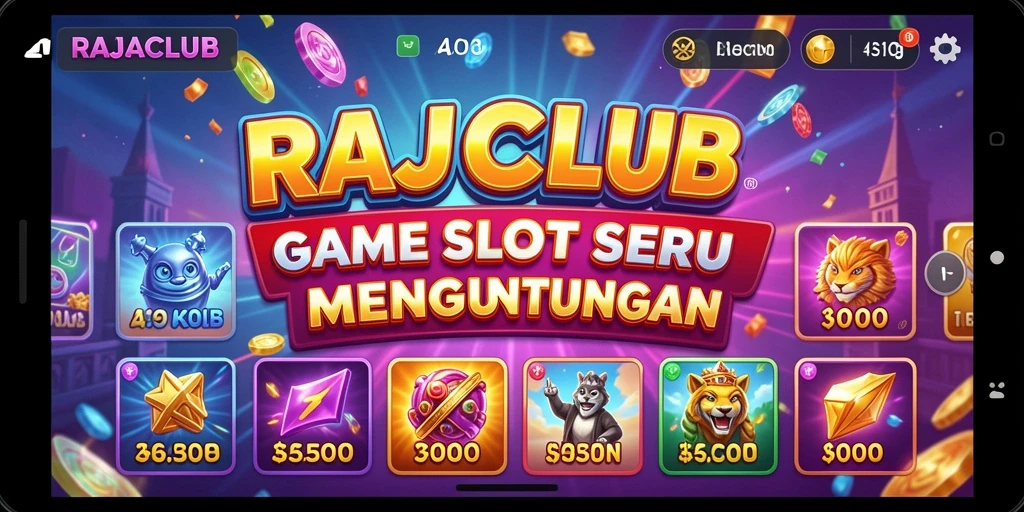 Tampilan menarik dari gameplay RAJACLUB yang penuh warna.