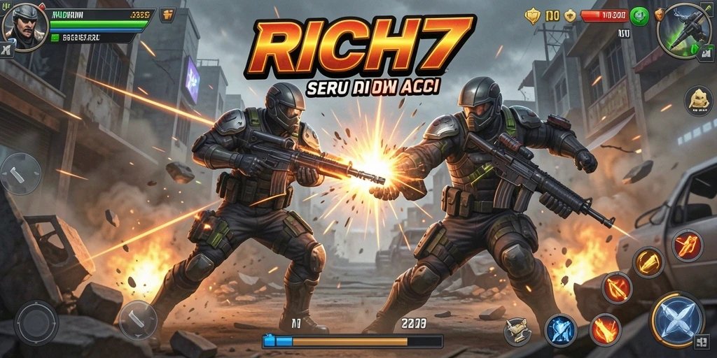 Tampilan aksi menegangkan di RICH7 saat bertarung.