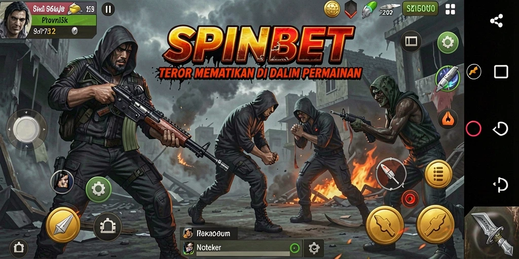 Menampilkan gameplay mencekam dan atmosfer menyeramkan SPINBET.