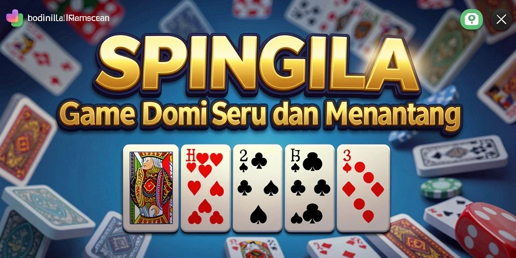 Screenshot gameplay SPINGILA menampilkan aksi seru permainan Domino.