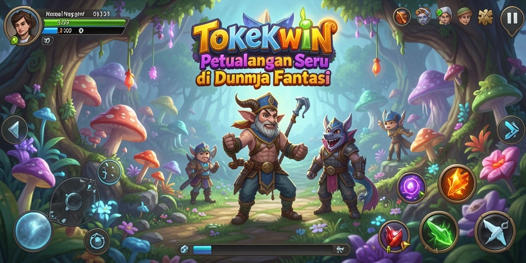 Screenshot gameplay TOKEKWIN yang menunjukkan aksi seru di dunia RPG.