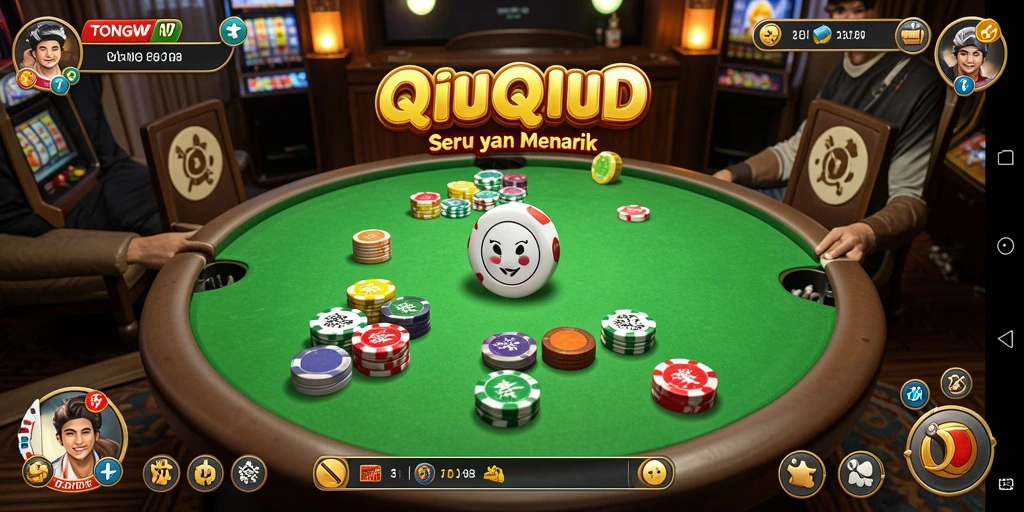 Screenshot TONGWD menunjukkan gameplay QiuQiu yang seru dan menarik.
