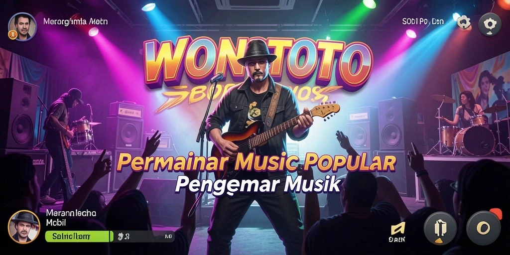 Screenshot permainan WONGTOTO dengan gameplay musik yang menarik.